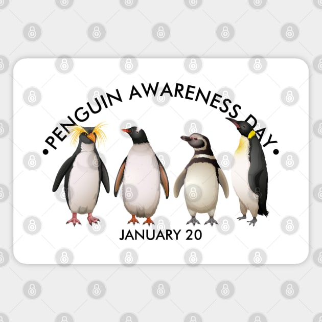 Penguin Awareness Day Magnet by HolidayBug